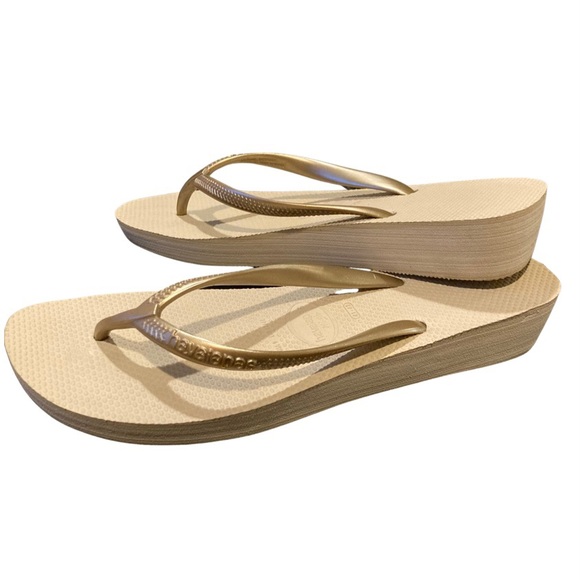 Havaianas | Shoes | Havaianas High Light Wedge Flip Flops Size | Poshmark